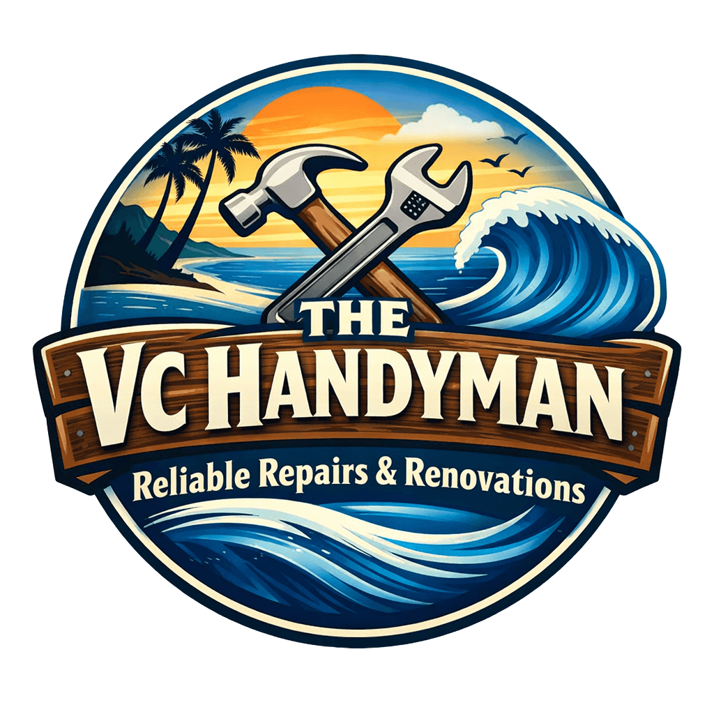 Professional handyman tools on a workbench